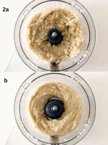 Almond paste, salt, cane sugar, egg whites, and almond extract are blended into a dough.