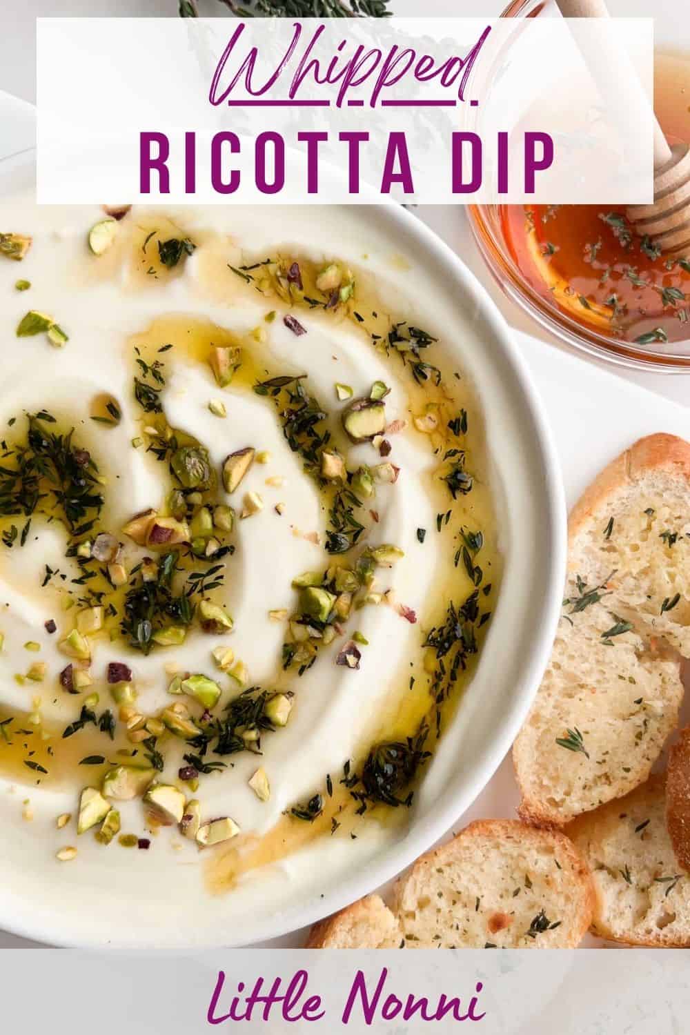 Whipped Ricotta Dip - Little Nonni